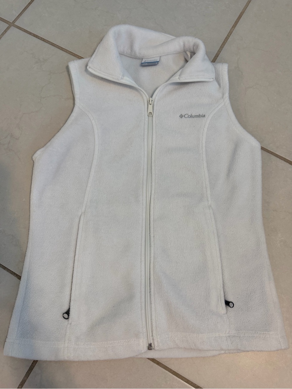 White Columbia vest